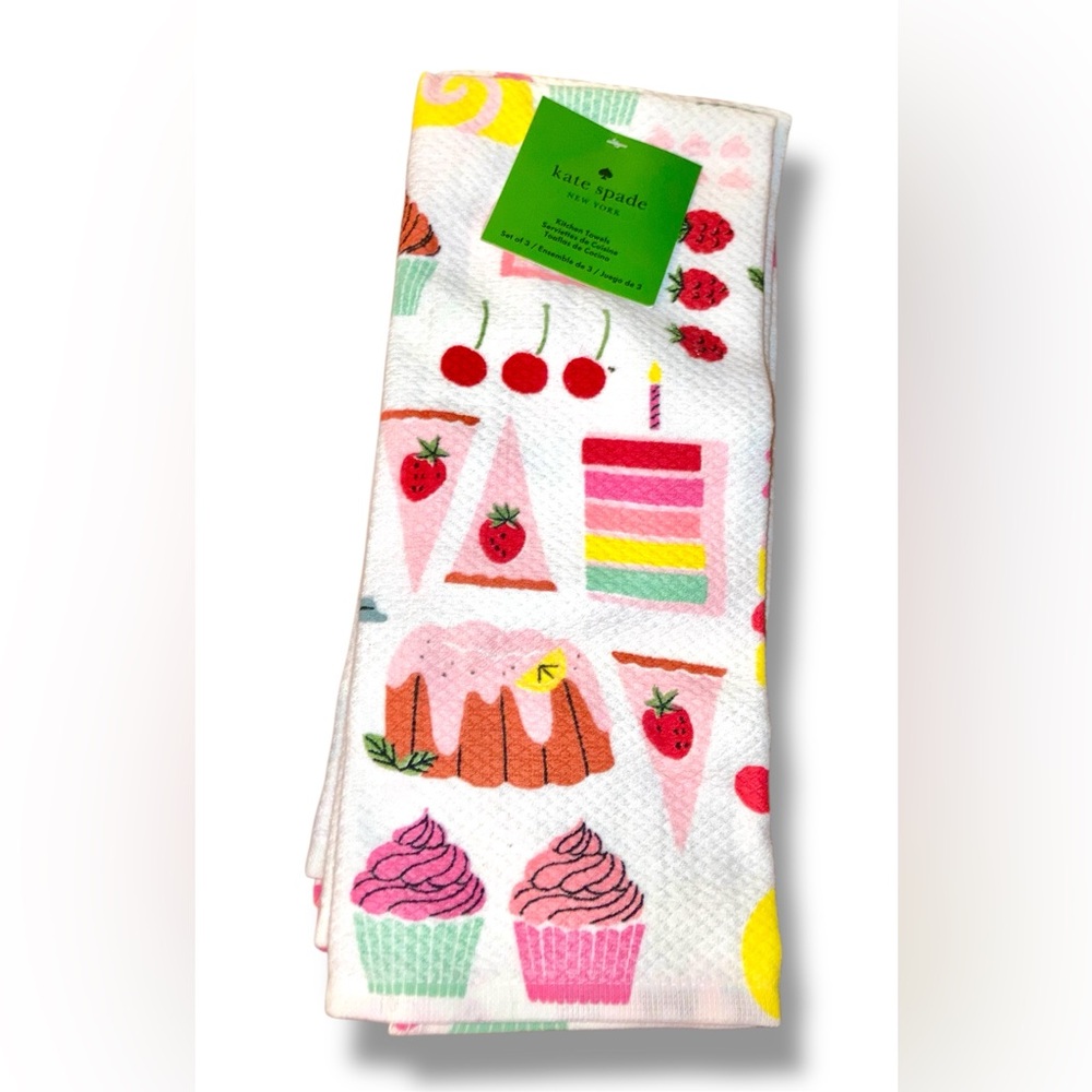 Kate Spade Kitchen Towels 3 - Desserts: Cale, s Print